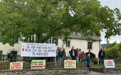 Pressemitteilung – Mahnwache gegen den XXL-Solarpark Morscheid am 23.08.25