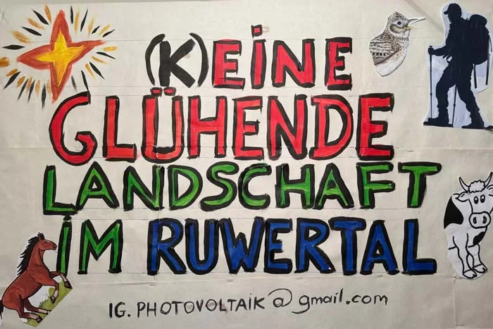 Plakat IG PV: keine glühende Landschaft im Ruwertal