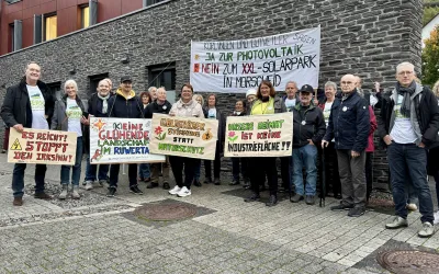 Pressemitteilung – Mahnwache gegen geplanten Solarpark in Morscheid – „Bürgerstrom ein leeres Versprechen?“